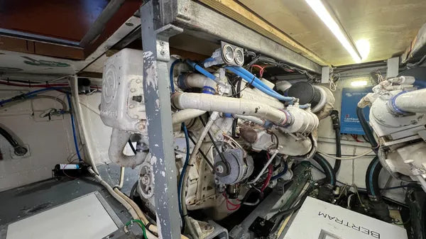 1985 Bertram 46 Convertible — Twin Detroit 8V92 Diesels, Miami