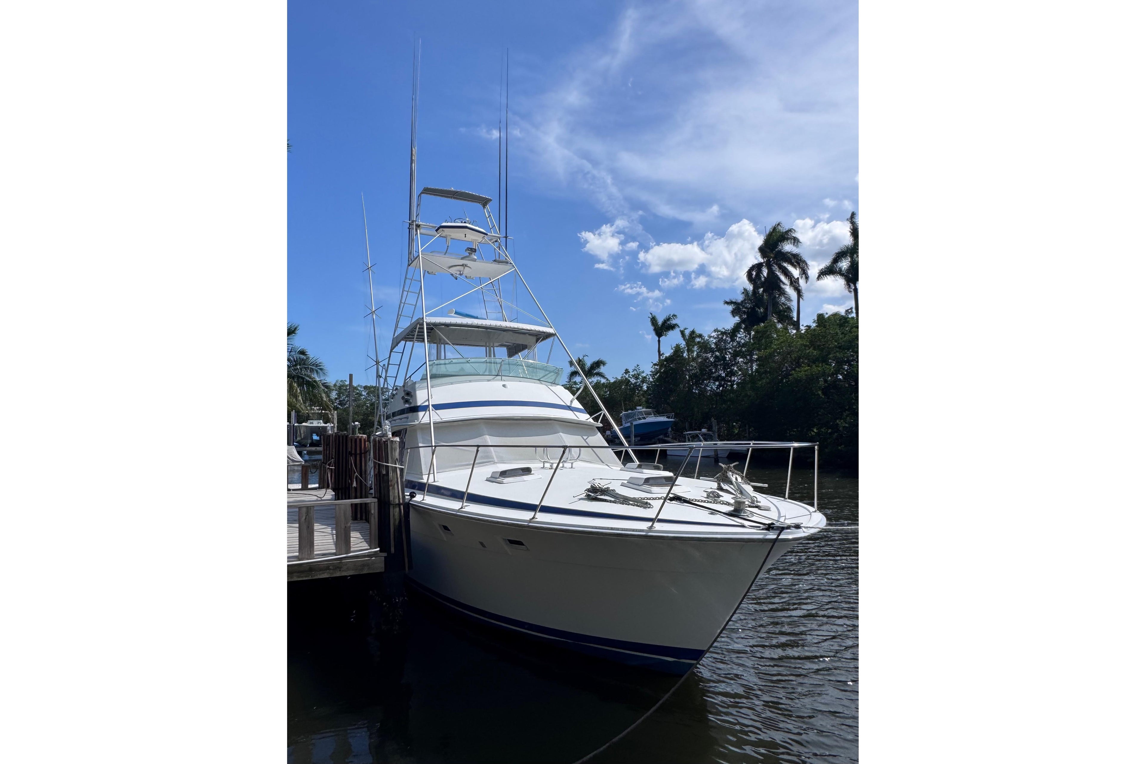 1986 Bertram 46III Convertible — Twin Detroit 8V92TA Diesels, Coral Gables