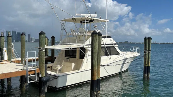 1990 Viking 43 Convertible — Twin Detroit 8V92 Diesels, Miami Beach