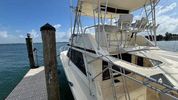 1990 Viking 43 Convertible — Twin Detroit 8V92 Diesels, Miami Beach