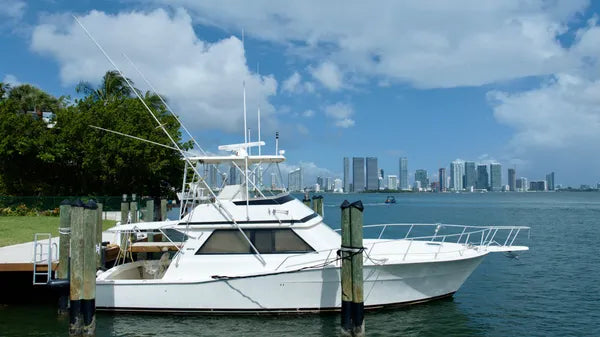 1990 Viking 43 Convertible — Twin Detroit 8V92 Diesels, Miami Beach