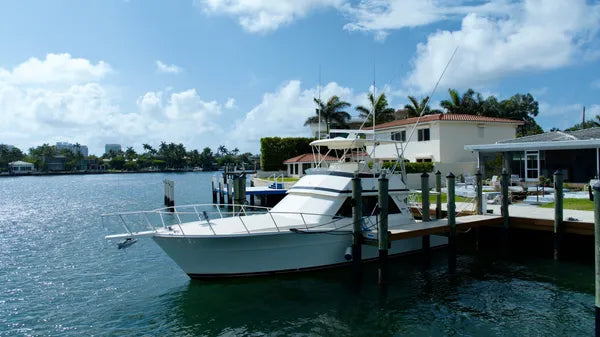 1990 Viking 43 Convertible — Twin Detroit 8V92 Diesels, Miami Beach