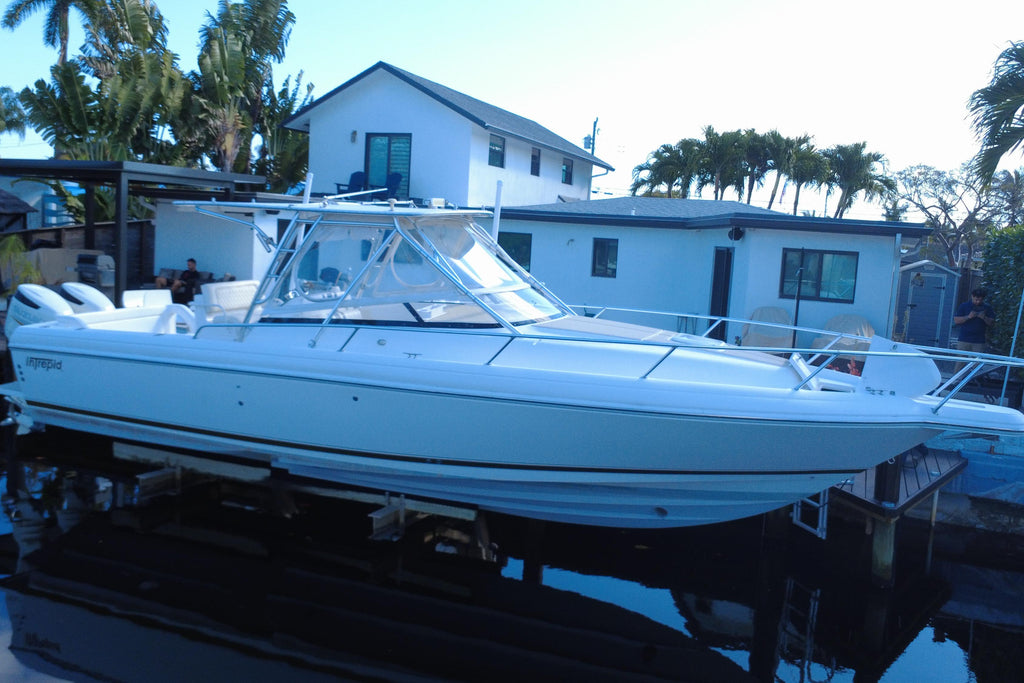 2005 Intrepid 348 Walkaround — Twin Suzuki 300s, Pompano Beach
