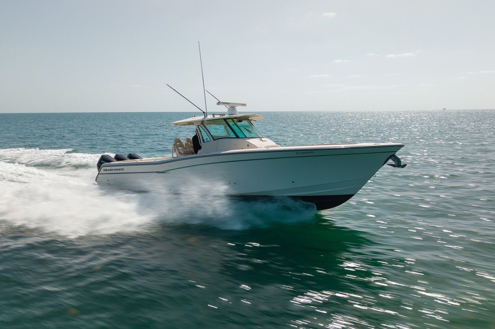 2015 Grady-White Canyon 376 — 1,200 HP Triple Mercury V10 Outboards, Key Largo