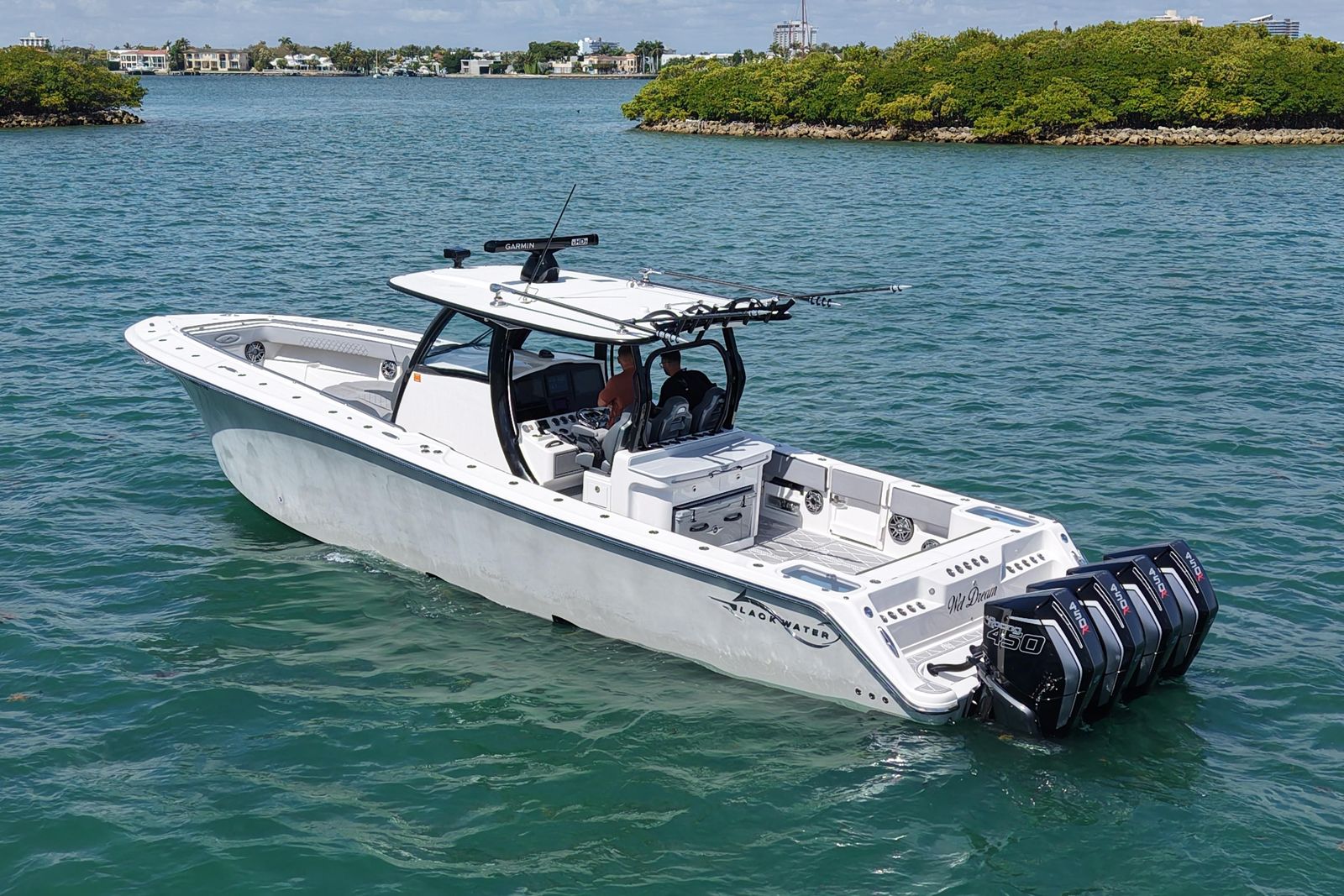 2020 Blackwater 41 Performance Fish — Quad Mercury 450R Outboards, North Miami