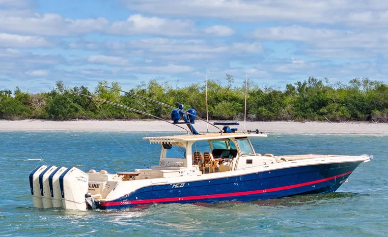 2023 HCB 53 Suenos RXV — Quad Mercury 600s, Key Largo