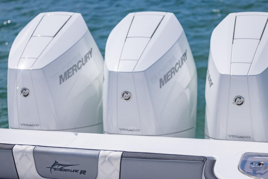 2025 Streamline R 35 — Triple Mercury 400 V10s (1200 hp), Key Largo