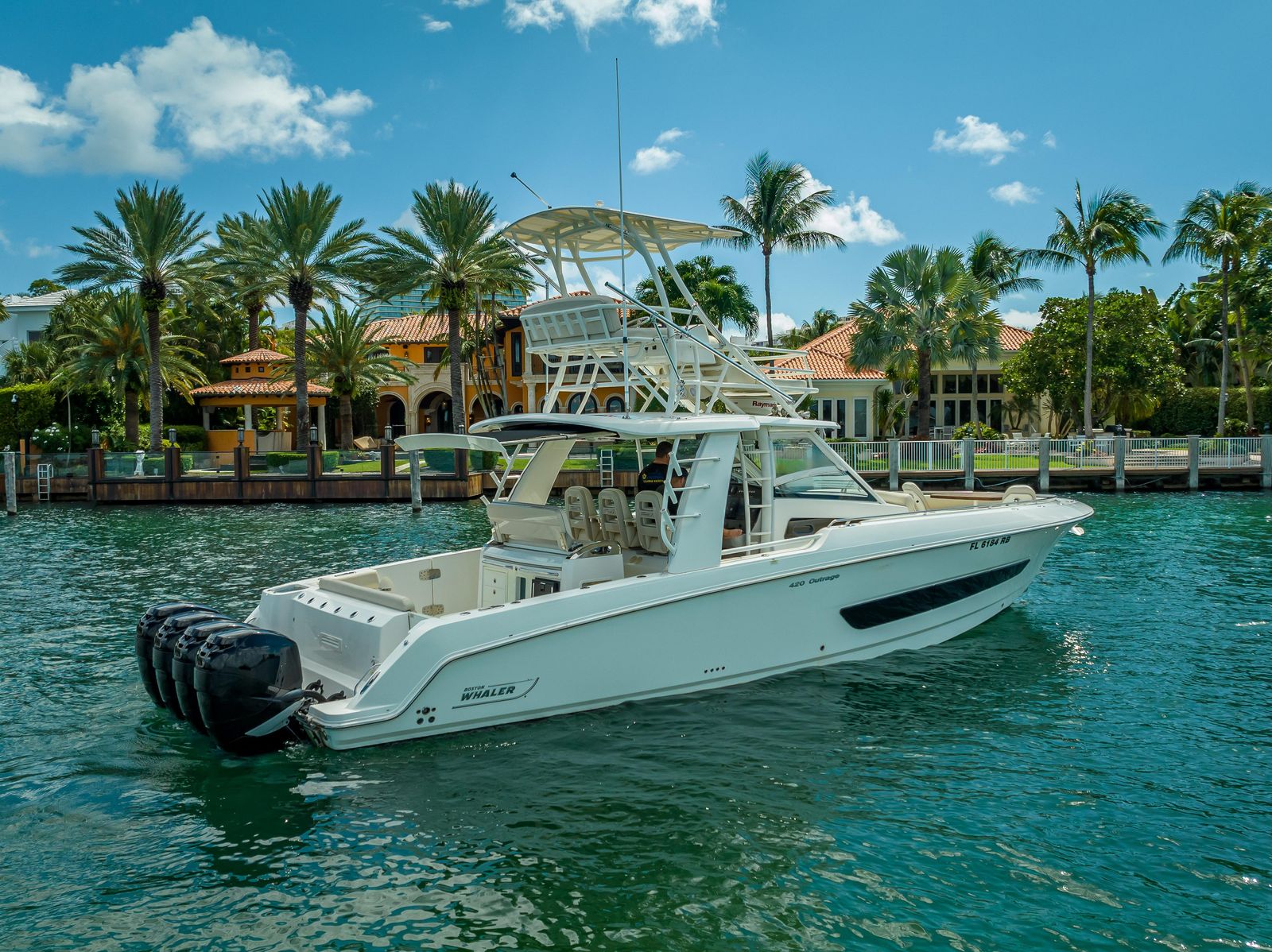 2016 Boston Whaler 420 Outrage — Quad Mercury 350 Verado, Fort Lauderdale